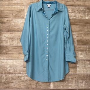 Soft Surroundings Buttonup 1X Long